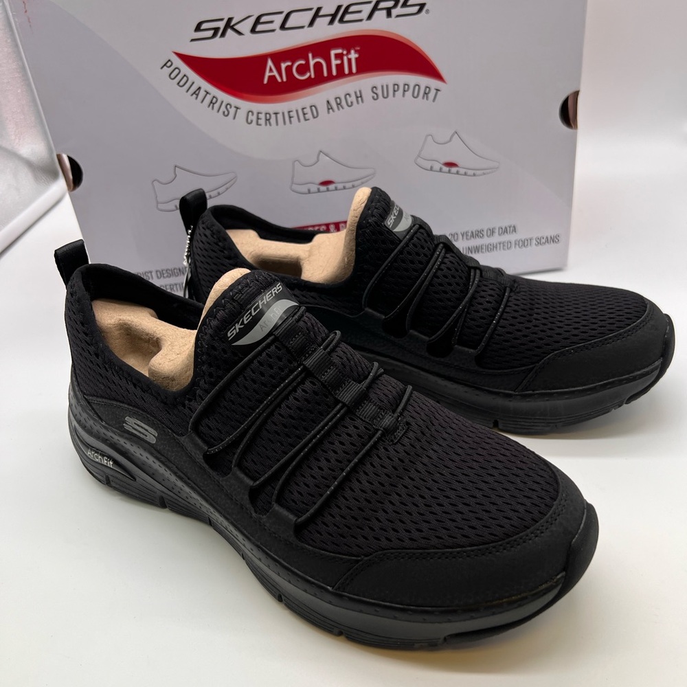 Skechers Black Arch Fit Sneakers